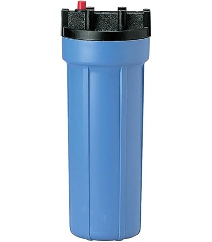 Pentair 10" Slim Line Housing 1/2" Port Clear Blue With Pressure Relief
