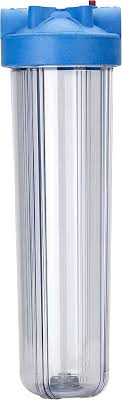Pentair 20" Big Clear Blue Filter Housing 1" Port With Pressure Relief