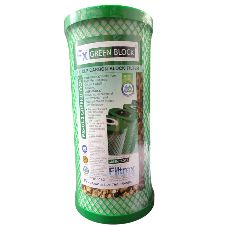 Filtrex 4.5" x 10" 10 Micron Carbon Block Filter