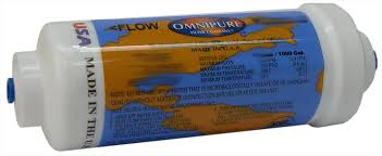 Omnipure K Series 2" x 6" 5 Micron Sediment Inline Filter 1/4" FQC