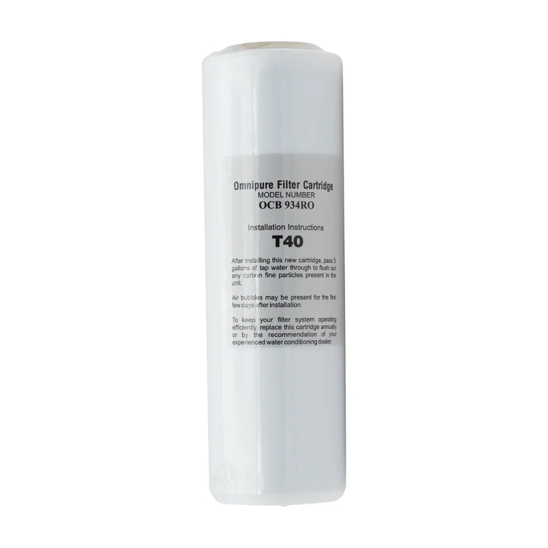 Omnipure 9.75" x 2.5" T40 Coconut Carbon Water Filter Cartridge