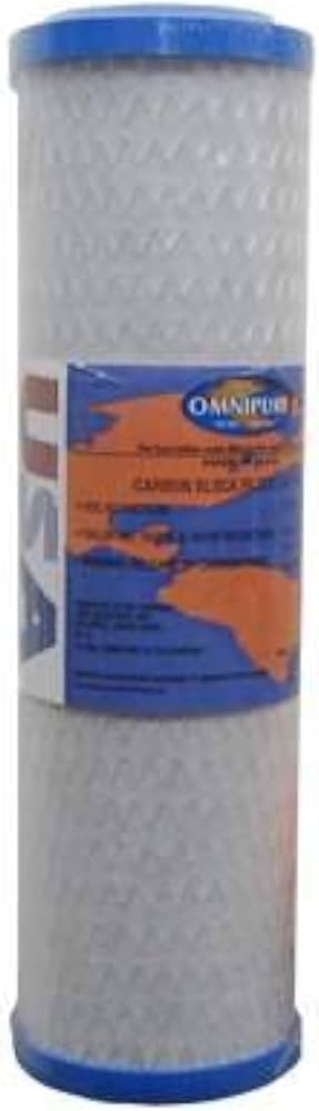 Omnipure 9.75" x 2.5" 0.5 Micron Carbon Block Filter
