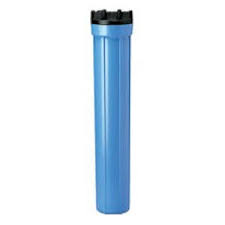 Pentair 20" Slim Line Housing 1/2" Port Blue Black With Pressure Relief