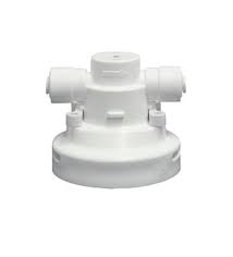 Omnipure 1 4" FQC VALVED HEAD L-Series Non Valved Head with 1 4" Quick Connect Fittings