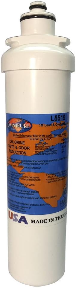 Omnipure 2.5" X 10" L-Series Twist Off Carbon Block Filter 10 Micron