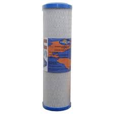 Omnipure 9.75" x 2.5" 10 Micron Carbon Block Filter with KDF 3 oz