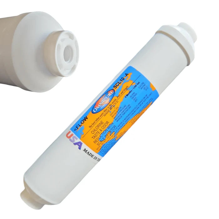 Omnipure SCL Series 10" GAC Phosphate Inline Filter 1/8" FPT